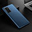 Coque Luxe Cuir Housse Etui R02 pour Huawei P40 Bleu