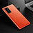 Coque Luxe Cuir Housse Etui R02 pour Huawei P40 Orange