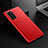 Coque Luxe Cuir Housse Etui R02 pour Huawei P40 Rouge