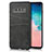Coque Luxe Cuir Housse Etui R02 pour Samsung Galaxy S10 Noir