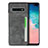 Coque Luxe Cuir Housse Etui R05 pour Samsung Galaxy S10 Plus Gris
