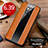 Coque Luxe Cuir Housse Etui S01 pour Huawei Mate 20 Pro Orange