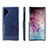 Coque Luxe Cuir Housse Etui S02 pour Samsung Galaxy Note 10 Plus 5G Bleu