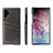 Coque Luxe Cuir Housse Etui S02 pour Samsung Galaxy Note 10 Plus 5G Noir