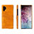 Coque Luxe Cuir Housse Etui S02 pour Samsung Galaxy Note 10 Plus 5G Orange