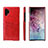 Coque Luxe Cuir Housse Etui S02 pour Samsung Galaxy Note 10 Plus 5G Rouge