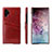 Coque Luxe Cuir Housse Etui S02 pour Samsung Galaxy Note 10 Plus 5G Vin Rouge
