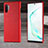 Coque Luxe Cuir Housse Etui S03 pour Samsung Galaxy Note 10 Plus Rouge
