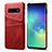 Coque Luxe Cuir Housse Etui S03 pour Samsung Galaxy S10 Rouge