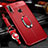 Coque Luxe Cuir Housse Etui S04 pour Huawei Enjoy 10 Plus Rouge