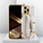 Coque Luxe Cuir Housse Etui XD2 pour Apple iPhone 14 Pro Max Blanc