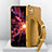 Coque Luxe Cuir Housse Etui XD3 pour Samsung Galaxy F42 5G Jaune
