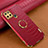 Coque Luxe Cuir Housse Etui XD4 pour Realme C25Y Rouge