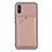 Coque Luxe Cuir Housse Etui Y01B pour Xiaomi Redmi 9i Or Rose