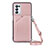 Coque Luxe Cuir Housse Etui Y02B pour Oppo A93 5G Or Rose Petit