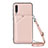 Coque Luxe Cuir Housse Etui Y02B pour Samsung Galaxy A50S Or Rose