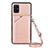 Coque Luxe Cuir Housse Etui Y02B pour Samsung Galaxy A51 4G Or Rose