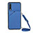 Coque Luxe Cuir Housse Etui Y02B pour Samsung Galaxy A70 Bleu