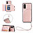 Coque Luxe Cuir Housse Etui Y03B pour Samsung Galaxy S20 Or Rose