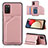 Coque Luxe Cuir Housse Etui Y04B pour Samsung Galaxy M02s Or Rose