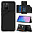 Coque Luxe Cuir Housse Etui Y04B pour Samsung Galaxy M80S Noir