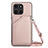 Coque Luxe Cuir Housse Etui YB3 pour Huawei Honor X6a Or Rose