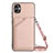 Coque Luxe Cuir Housse Etui YB3 pour Samsung Galaxy M04 Or Rose