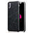 Coque Luxe Cuir Housse L01 pour Apple iPhone Xs Noir
