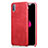 Coque Luxe Cuir Housse L01 pour Apple iPhone Xs Rouge
