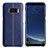 Coque Luxe Cuir Housse L01 pour Samsung Galaxy S8 Bleu