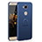 Coque Plastique Housse Etui Rigide Mat avec Support Bague Anneau A01 pour Huawei GR5 Bleu