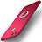 Coque Plastique Housse Etui Rigide Mat avec Support Bague Anneau A01 pour Huawei Nova 2 Plus Rouge