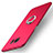 Coque Plastique Housse Etui Rigide Mat avec Support Bague Anneau A01 pour Samsung Galaxy S7 Edge G935F Rouge