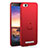 Coque Plastique Housse Etui Rigide Mat avec Support Bague Anneau A01 pour Xiaomi Mi 4C Rouge