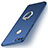 Coque Plastique Housse Etui Rigide Mat avec Support Bague Anneau A02 pour Huawei Honor 7C Bleu