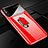 Coque Plastique Housse Etui Rigide Mat avec Support Bague Anneau Aimante Magnetique A01 pour Huawei Enjoy 10e Rouge