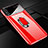 Coque Plastique Housse Etui Rigide Mat avec Support Bague Anneau Aimante Magnetique A01 pour Huawei P20 Pro Rouge