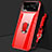 Coque Plastique Housse Etui Rigide Mat avec Support Bague Anneau Aimante Magnetique A01 pour Samsung Galaxy S10 5G SM-G977B Rouge