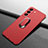 Coque Plastique Housse Etui Rigide Mat avec Support Bague Anneau Aimante Magnetique A01 pour Samsung Galaxy S21 Plus 5G Rouge