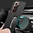 Coque Plastique Housse Etui Rigide Mat avec Support Bague Anneau Aimante Magnetique P01 pour Samsung Galaxy Note 20 Ultra 5G Petit