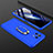 Coque Plastique Housse Etui Rigide Mat avec Support Bague Anneau Aimante Magnetique P02 pour Xiaomi Mi 11 Lite 4G Bleu