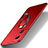 Coque Plastique Housse Etui Rigide Mat avec Support Bague Anneau Aimante Magnetique pour Oppo A58 5G Rouge