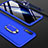 Coque Plastique Mat Protection Integrale 360 Degres Avant et Arriere Etui Housse avec Support Bague Anneau pour Samsung Galaxy A70S Bleu