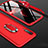 Coque Plastique Mat Protection Integrale 360 Degres Avant et Arriere Etui Housse avec Support Bague Anneau pour Samsung Galaxy A70S Rouge