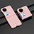 Coque Plastique Mat Protection Integrale 360 Degres Avant et Arriere Etui Housse BH2 pour Huawei P60 Pocket Or Rose