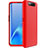 Coque Plastique Mat Protection Integrale 360 Degres Avant et Arriere Etui Housse C01 pour Samsung Galaxy A90 4G Rouge