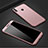 Coque Plastique Mat Protection Integrale 360 Degres Avant et Arriere Etui Housse M01 pour Huawei P Smart (2019) Or Rose