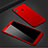 Coque Plastique Mat Protection Integrale 360 Degres Avant et Arriere Etui Housse M01 pour Huawei P Smart (2019) Rouge