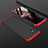 Coque Plastique Mat Protection Integrale 360 Degres Avant et Arriere Etui Housse M01 pour Samsung Galaxy M31s Rouge et Noir