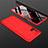 Coque Plastique Mat Protection Integrale 360 Degres Avant et Arriere Etui Housse M01 pour Samsung Galaxy M51 Rouge